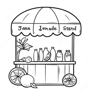 Lemonade Stand Coloring Page 2816-2288