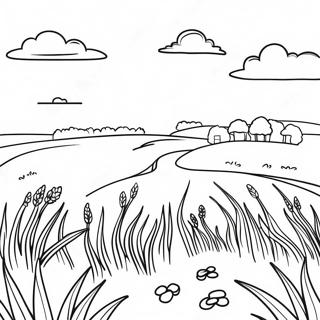 Kentucky Bluegrass Landscape Coloring Page 28183-22592