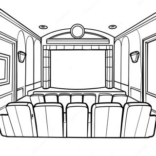 Home Movie Theater Coloring Page 28193-22598