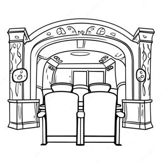 Home Movie Theater Coloring Page 28193-22600