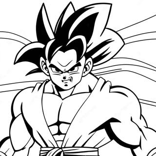 Goku Super Saiyan 4 Intense Battle Coloring Page 28224-22625