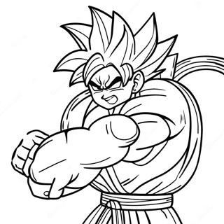 Goku Super Saiyan 4 Intense Battle Coloring Page 28224-22626