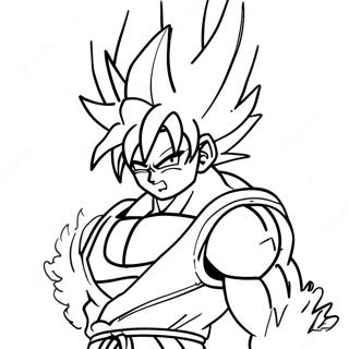 Goku Super Saiyan 4 Intense Battle Coloring Page 28224-22627