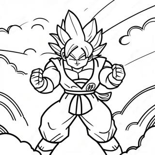 Goku Super Saiyan 4 Intense Battle Coloring Page 28224-22628