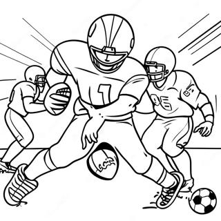 Exciting Football Game Coloring Page 28234-22631