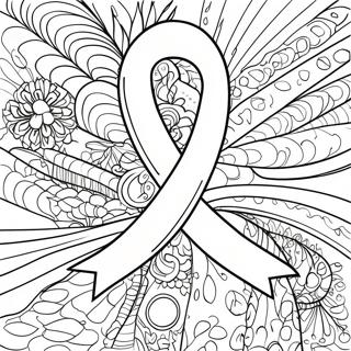 Type 1 Diabetes Awareness Ribbon Coloring Page 28293-22674