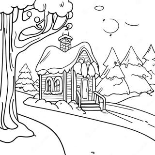 Let It Snow Winter Wonderland Coloring Page 28303-22678