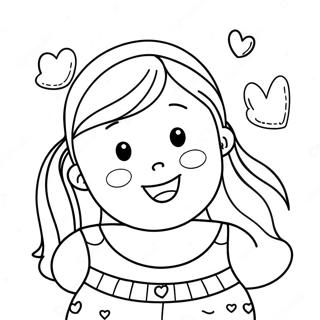 Cute I Love My Daughter Coloring Page 28314-22693