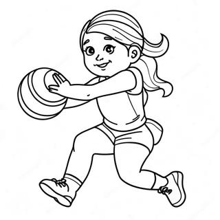 Caitlin Clark Dribbling Coloring Page 28334-22715