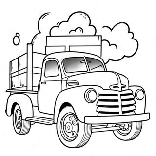 Classic Truck Coloring Page 28343-22709