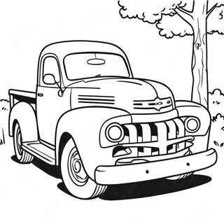 Classic Truck Coloring Page 28343-22712