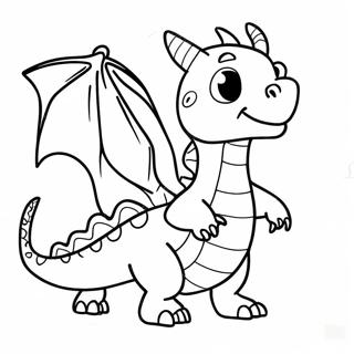 Friendly Dragon Flying Coloring Page 28354-22725