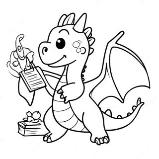 Friendly Dragon Flying Coloring Page 28354-22728