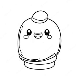 Cute Marshmallow Coloring Page 28373-22736