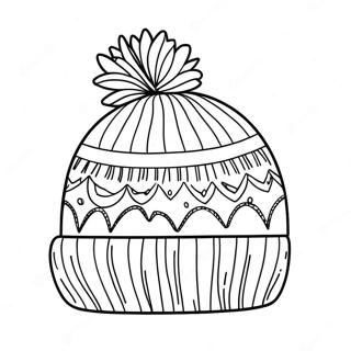 Cozy Winter Hat Coloring Page 28384-22754