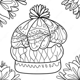 Cozy Winter Hat Coloring Page 28384-22755