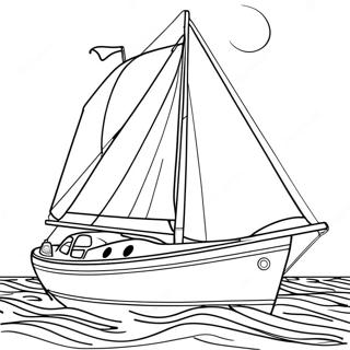 Sailboat Coloring Pages