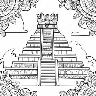 Mayan Coloring Pages