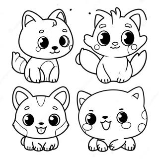 Cute Bsd Animals Coloring Page 28444-22797