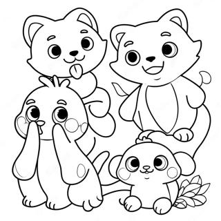 Cute Bsd Animals Coloring Page 28444-22799