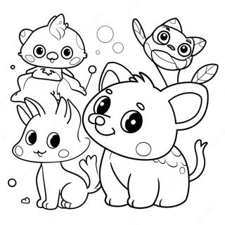 Cute Bsd Animals Coloring Page 28444-22800