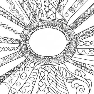 Friendship Bracelet Coloring Pages