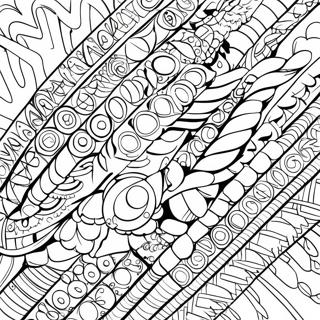 Colorful Friendship Bracelets Coloring Page 28454-22806