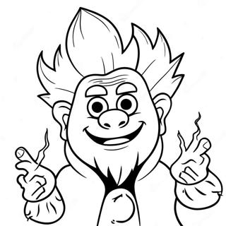 Heat Miser With His Fiery Powers Coloring Page 28474-22821