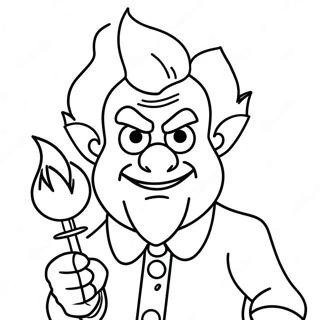 Heat Miser With His Fiery Powers Coloring Page 28474-22822