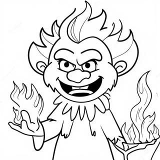 Heat Miser With His Fiery Powers Coloring Page 28474-22823