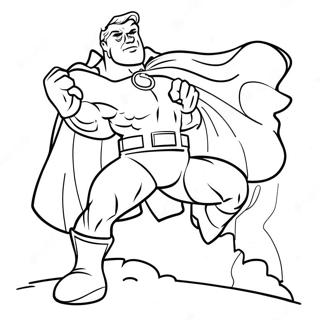 Superhero Dad Coloring Page 28484-22831