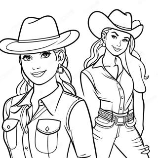 Jessie In Cowgirl Outfit Coloring Page 28494-22837