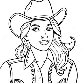 Jessie In Cowgirl Outfit Coloring Page 28494-22838