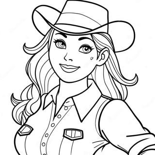 Jessie In Cowgirl Outfit Coloring Page 28494-22839