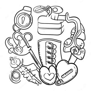 Medical Symbols Coloring Page 28513-22850