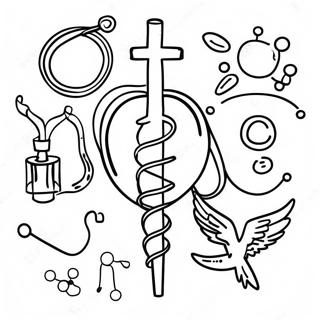 Medical Symbols Coloring Page 28513-22852