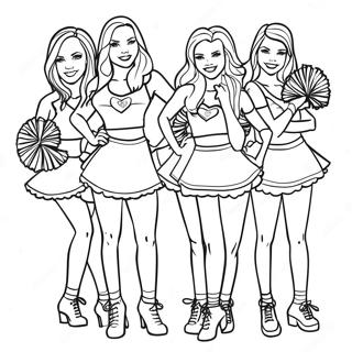 Houston Texans Cheerleaders Coloring Page 28524-22861