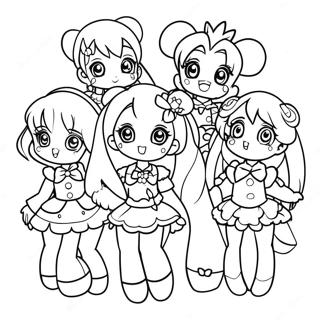 Magical Precure Team Coloring Page 28554-45648