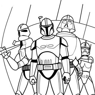 Clone Wars Characters Coloring Page 28573-22896