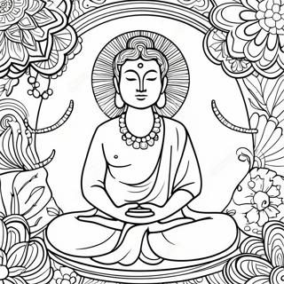 Mindfulness And Meditation Coloring Page 28604-22918