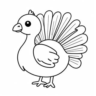 Cute Baby Turkey Coloring Page 28623-22940