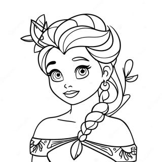 Elsa Halloween Coloring Pages