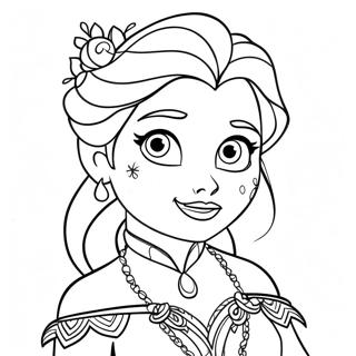 Elsa Halloween Coloring Page 28633-22943