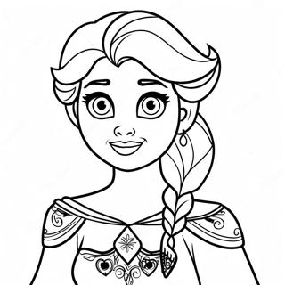 Elsa In Spooky Costume Coloring Page 28634-22948