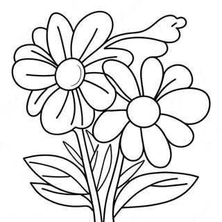 Super Easy Flower Coloring Page 28644-22959