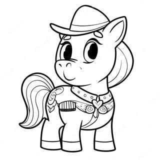 Sheriff Callie With Her Horse Coloring Page 28664-22971