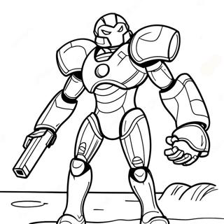 Samus Aran In Power Suit Coloring Page 28674-22979