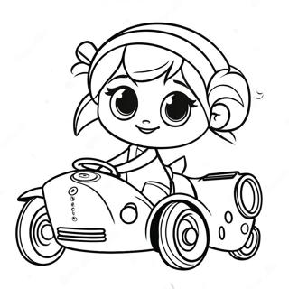 Vanellope Von Schweetz Racing Coloring Page 2867-2337