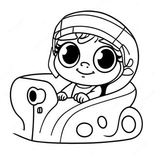 Vanellope Von Schweetz Racing Coloring Page 2867-2340