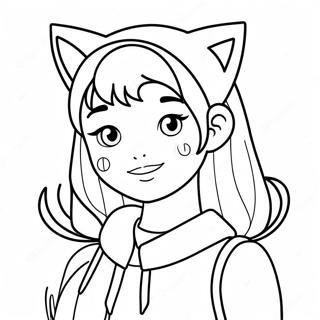 Cute Tumblr Girl Coloring Pages